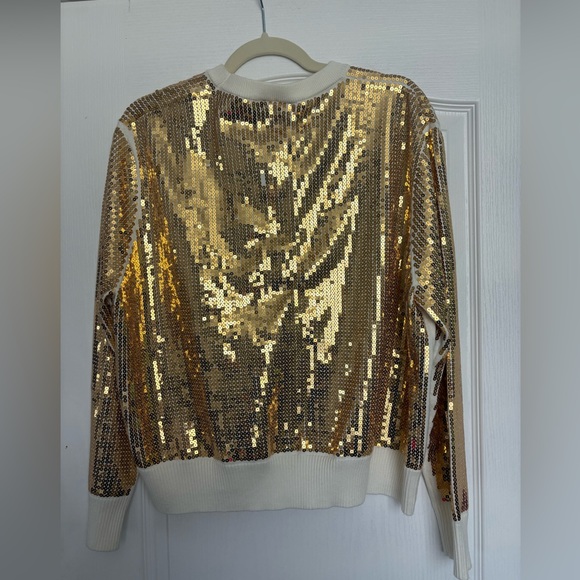 Queen of Sparkles Sequin “Cheers” Sweater - Picture 2 of 3
